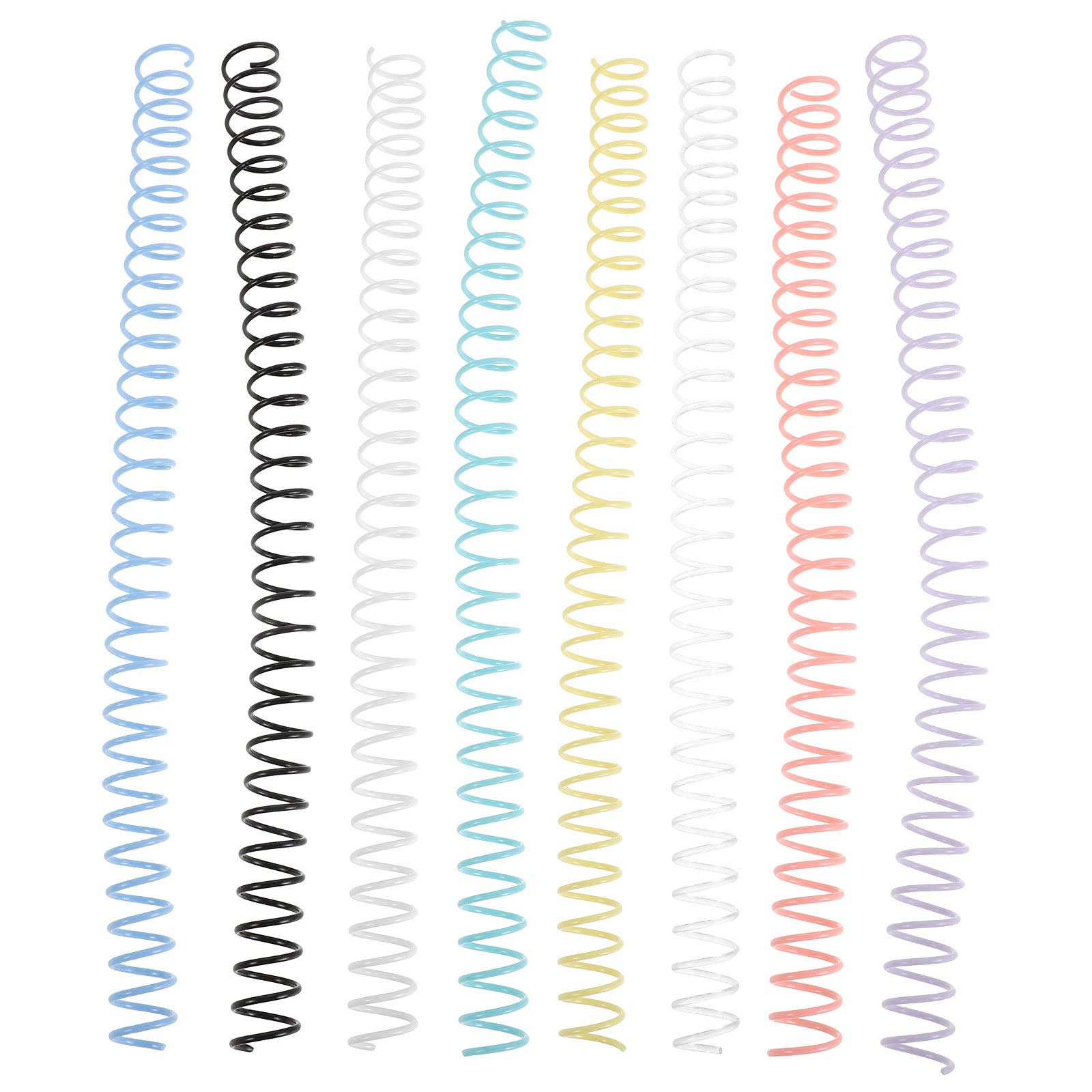 Binding Comb Plastic - 8 szt. plastikowych spirali do bindowania,