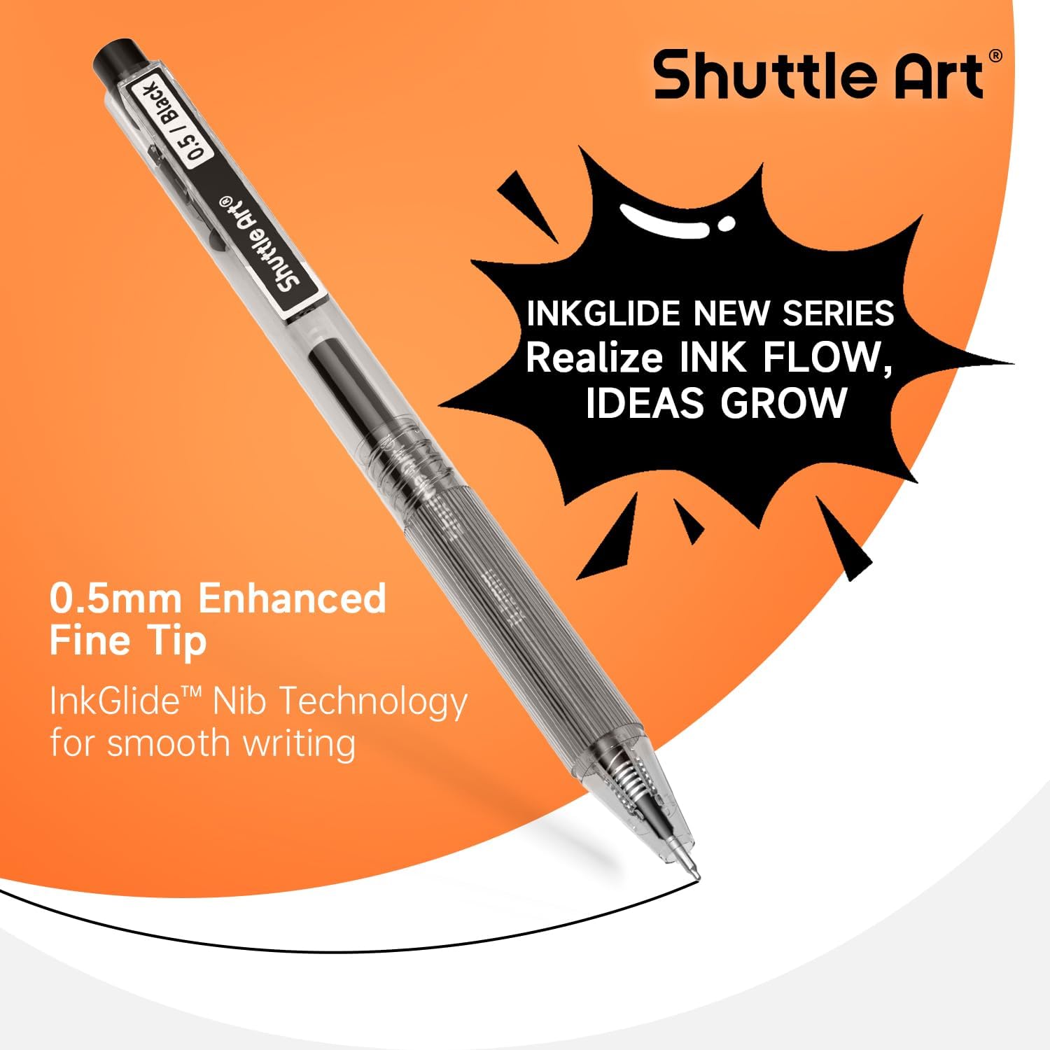 Długopisy żelowe Shuttle Art B – Gel Ink Pen Set recenzja i cena