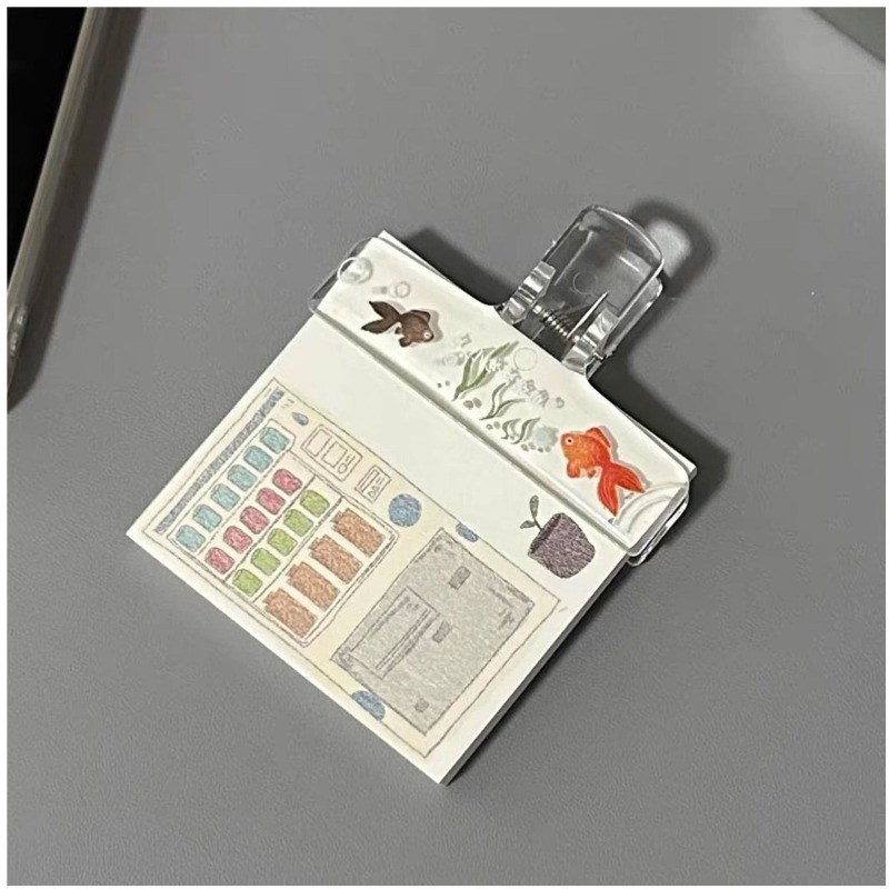 Przezroczyste klipsy akrylowe  – Binder Clip Assorted recenzja i cena