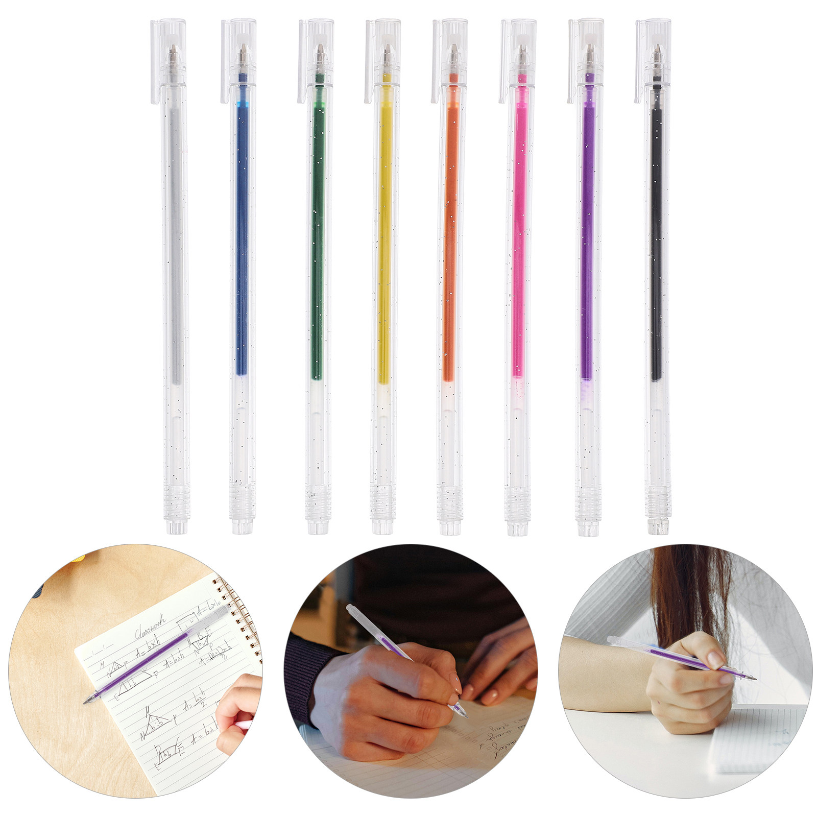 Zestaw 8 brokatowych długopisó – Gel Ink Pen Set recenzja i cena