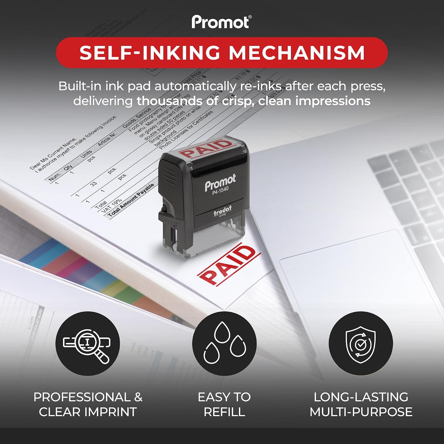 Samozasysający się stempel z c – Self Inking Stamp recenzja i cena