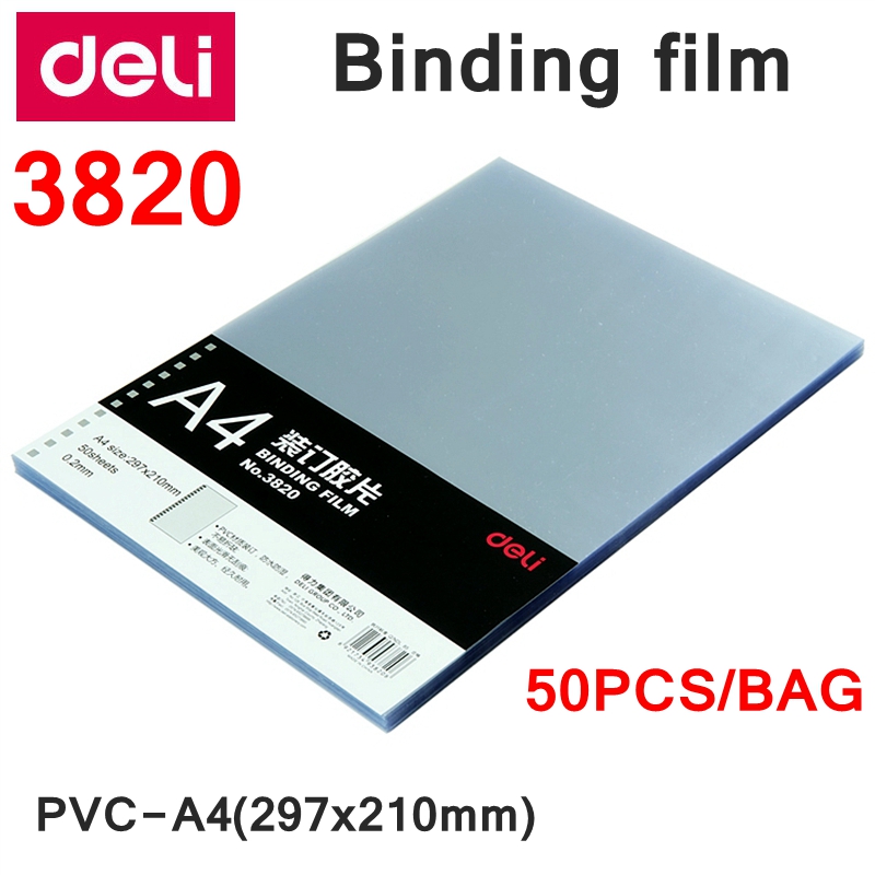 50 SZT. Deli 3820 A4 Folia do  – Binding Comb Plastic recenzja i cena